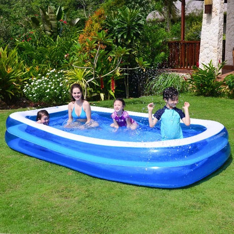 Piscina inflable 201x150x51 cm para un verano relajante