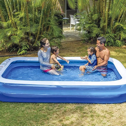 Piscina inflable 201x150x51 cm para un verano relajante
