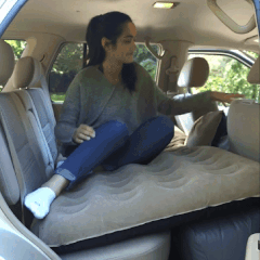 🔥¡LIQUIDACIÓN DE STOCK!🔥 Colchón Inflable para Coche, Fácil de Inflar, Incluye 2 Almohadas + REGALO Bomba de Aire