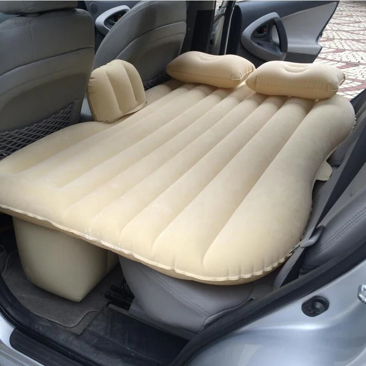 🔥¡LIQUIDACIÓN DE STOCK!🔥 Colchón Inflable para Coche, Fácil de Inflar, Incluye 2 Almohadas + REGALO Bomba de Aire