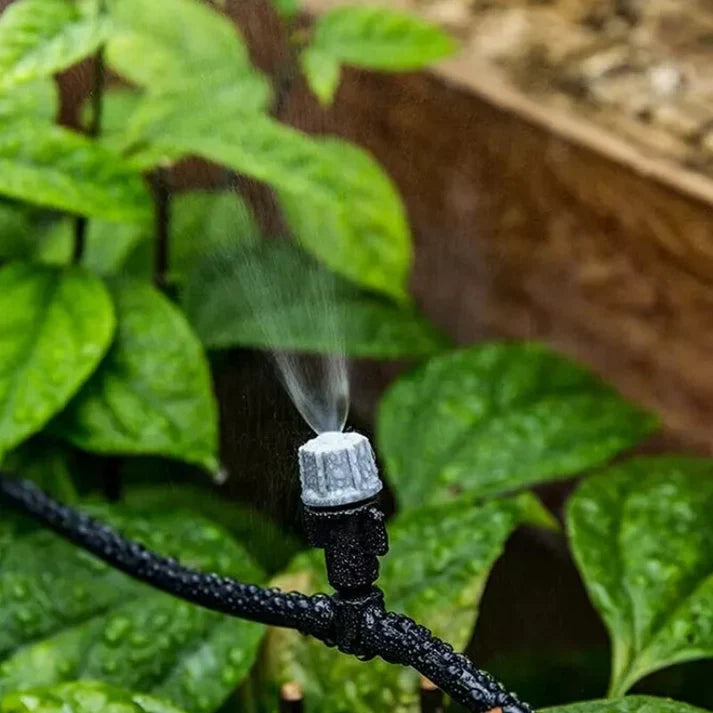1+1 GRATIS: Sistema de Enfriamiento para Terraza y Jardín, con Vapor de Agua, 20 m de Longitud